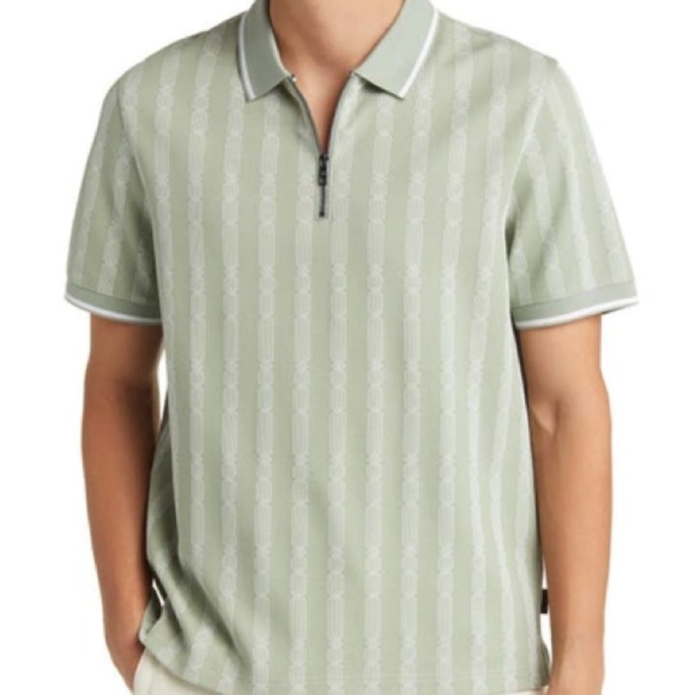 Ted Baker Icken Jaquard Zip Polo